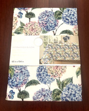 Colordrift Tablecloth Hydrangeas New Floral Spring Summer 60 x104 / NWT