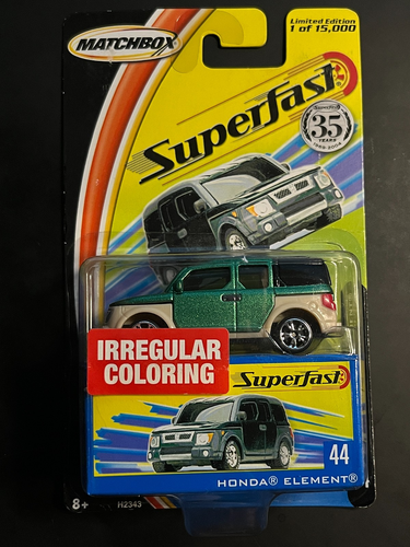 Matchbox 2004 35th Superfast #44 Honda Element Irregular Color 1/15,000 Chase