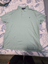 Polo Ralph Lauren Short Sleeve Polo Shirt - Green - Mens Size L - Free Shipping