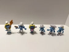 Smurfs McDonald’s Happy Meal Toys Lot Of 6 From 2011 & 2013