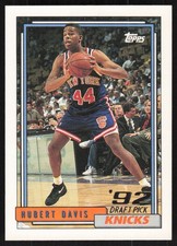 1992-93 Topps #381 HUBERT DAVIS RC Rookie Knicks