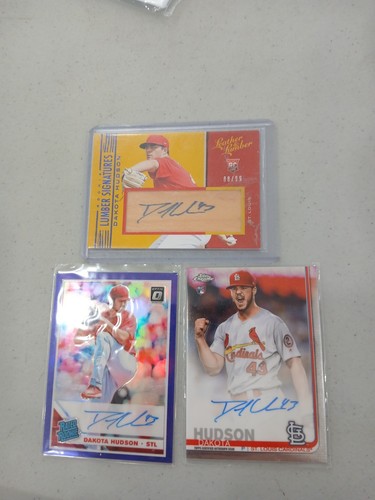 MLB Dakota Hudson Auto RC /99 LUMBER SIGS /125 RATED RC AUTO & CHROME BASE AUTO