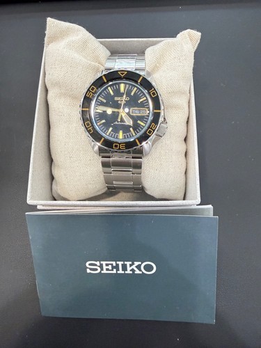 Seiko 5 Sports Mens Black Dial Automatic Watch SRPK99