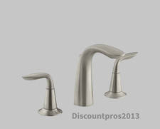 Kohler K-5317-4-BN Refinia Widespread Bathroom Faucet   Brushed Nickel