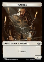 Vampire / Vampire Demon Double-Sided Token - The Lost Caverns of Ixalan MTG