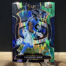 2025 Panini Select - Concourse Chimere Dike #27 Black & Green Shock Prizm (RC)
