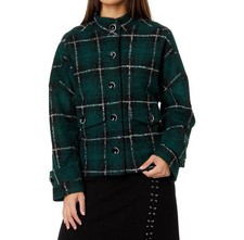 Elliott Lauren Plaid Romance Jacket In Hunter Size Large