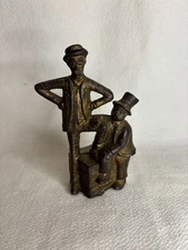 Antique MUTT & JEFF Cast Iron Coin Bank