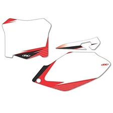 Factory Effex 12-64344 Pre-Cut Number Plate Graphic Background White