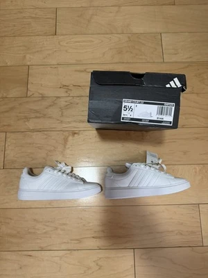 adidas Grand Court 2.0 White Gold Metallic W - Image 1 of 4