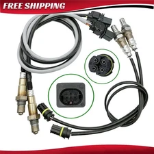 4Pcs Upstream+Downstream Oxygen Sensor For 2007 2008 2009 2010 BMW 335i 3.0L O2