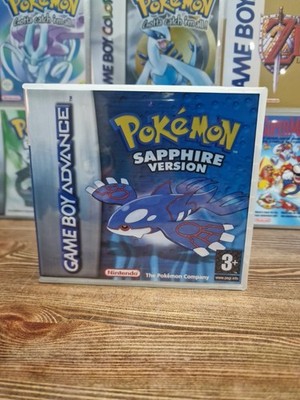 Pokemon Saphir - Ersatz Klar Kunststoff Spiel Hülle Box Nintendo Gameboy GBA