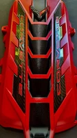 2020/26 CORVETTE C8 ENGINE COVER TORCH RED CARBON FIBER RAILS NEW OEM (For: More than one vehicle)