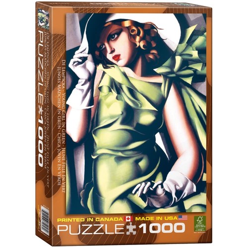 (EG60001058) - Eurographics Puzzle 1000 Pc - Young Girl in Green / Lempicka