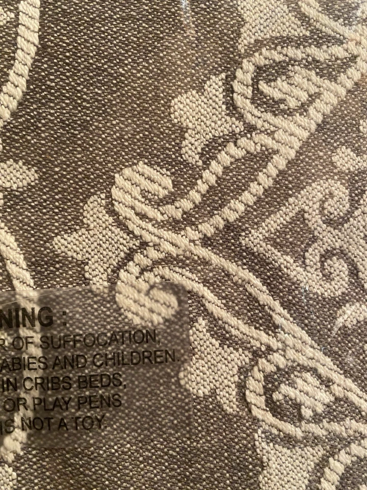 Juego de Colcha Richmond Jacquard Completo 100% Algodón Gris Crema 2 Fundas Foto 4 de 4