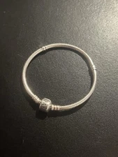 Pandora Moments Snake Chain Sterling Silver Bracelet #590702HV-17