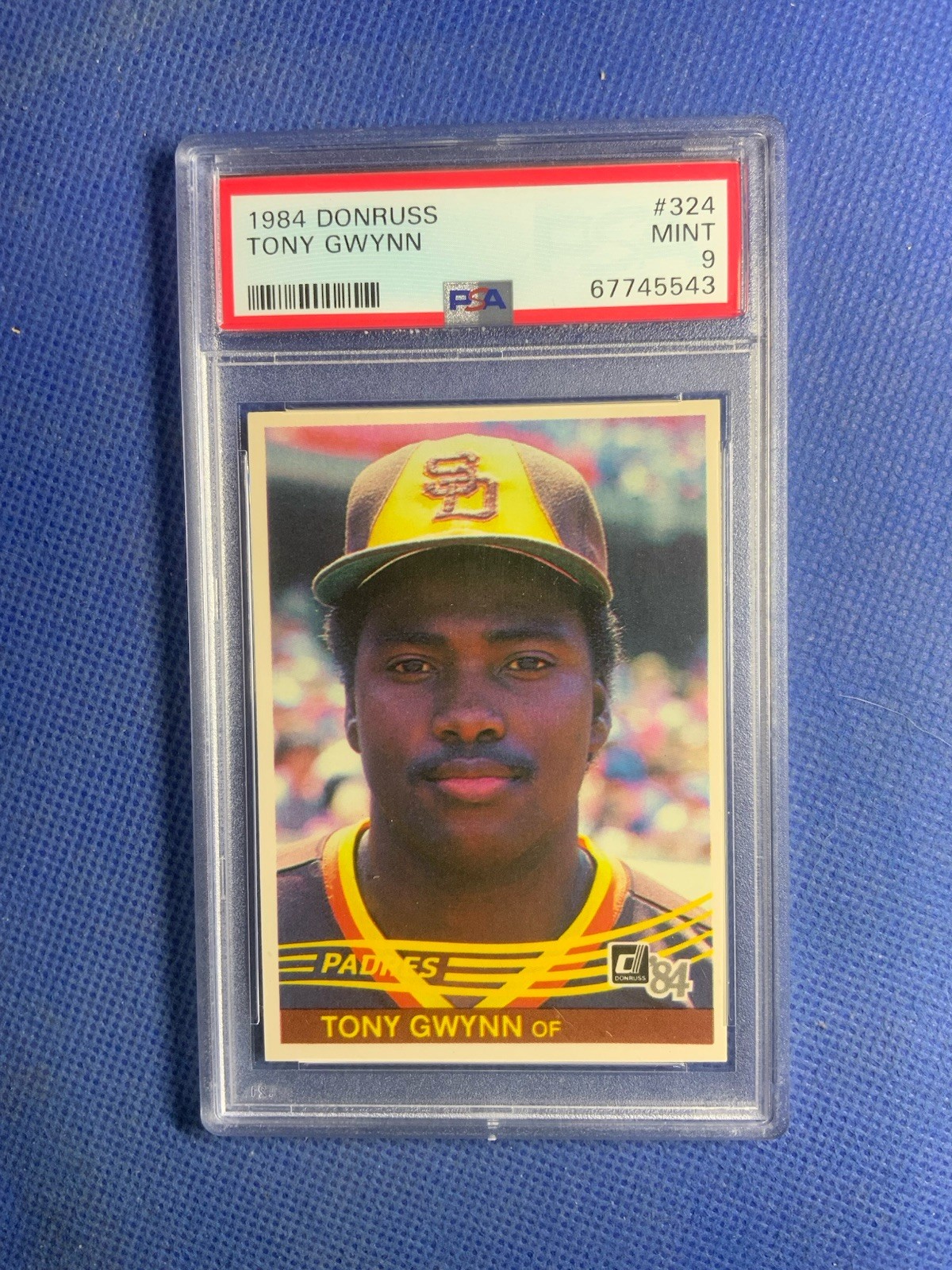 1984 Donruss Tony Gwynn #324 PSA 9 Mint HOF San Diego Padres