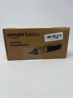 #ad AmazonBasics 4V Stick Screwdriver Cordless Electric Kit USB Rechargeable Black $29.91
