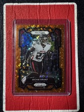 2023 Panini Prizm Richie Grant Orange Disco Prizm Rookie Card Atlanta Falcons. rookie card picture