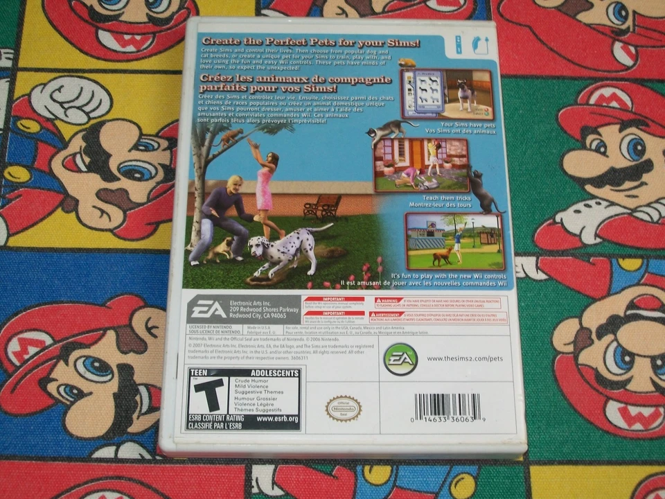 The Sims 2: Pets (Nintendo Wii) CIB Complete - Simulation Game - Image 2 of 4