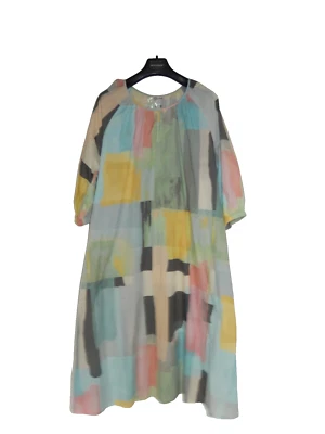 ALBA MODA MAXIKLEID BUNT GR. 44 SOMMERKLEID BAUMWOLLE NEU - Bild 1 von 4