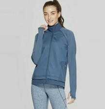 Women's Training Woven Pieced Full Zip Track Jacket - C9 Champion Blue Small