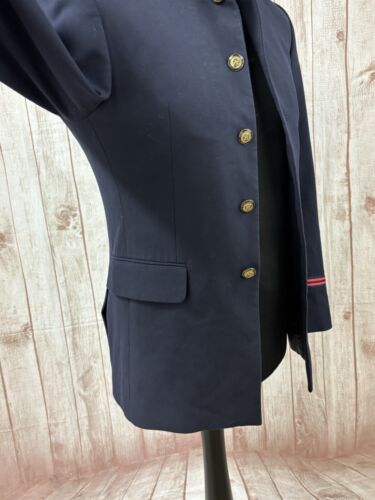 Giacca blazer militare uomo Zara cappotto ufficiale taglia XS blu navy bottoni decorativi - Foto 13 di 24