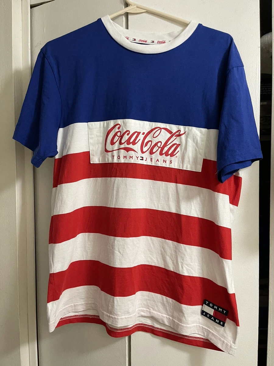 På kanten fløjte orkester Tommy Hilfiger Jeans Coca Cola T-Shirt Mens Size M | eBay