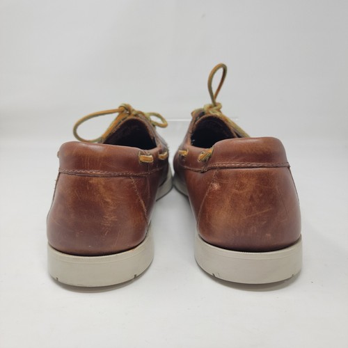 Bass Men's 13M Seafarer Boat Shoes Brown 2-Eye Lace Up Moccasin Casual 1517-210 - Picture 10 of 13