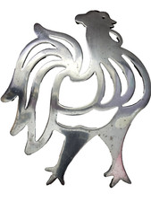 Metal Rooster Trivet, Hanging or Counter - 9"x7"