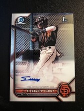 2022 BOWMAN CHROME 1ST ALEXANDER SUAREZ ON CARD AUTO #CPA-ASR GIANTS B