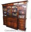 victorian breakfront bookcase secretaire desk mahogany