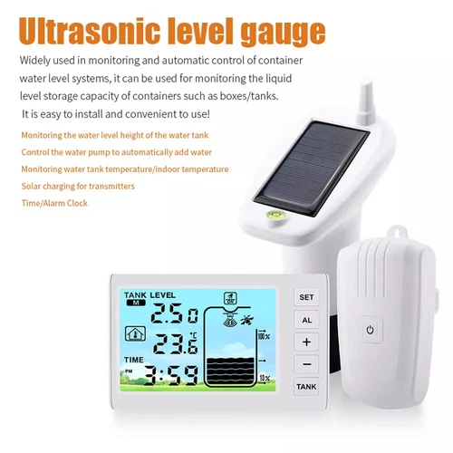 TS-FT001 Ultraschall Füllstandsanzeige Kabellos Wassertank Temperaturanzeige