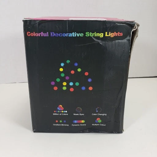 Colorful Decorative RGB String Lights w/Remote or via App or Wire Controlled