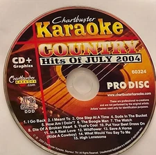 60324   COUNTRY  HITS   CHARTBUSTER   KARAOKE CDG DISC