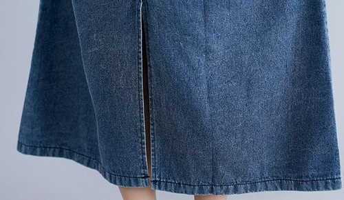 New Women's Casual Loose Denim Overall Dress Jean Bib Suspender Skirt Baggy Gift - Picture 8 of 12