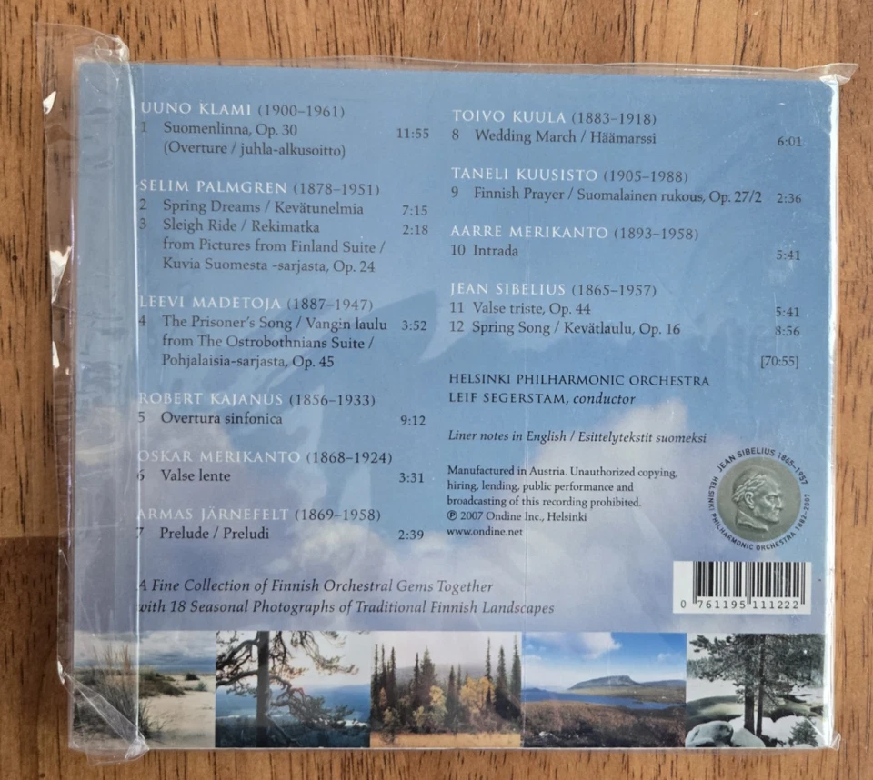 Pictures From Finland CD, Leif Segerstam, Helsinki Philharmonic Orchestra Foto 2 de 2