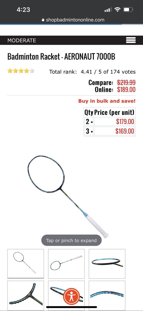 Badminton Racket - Lining AERONAUT 7000B | eBay