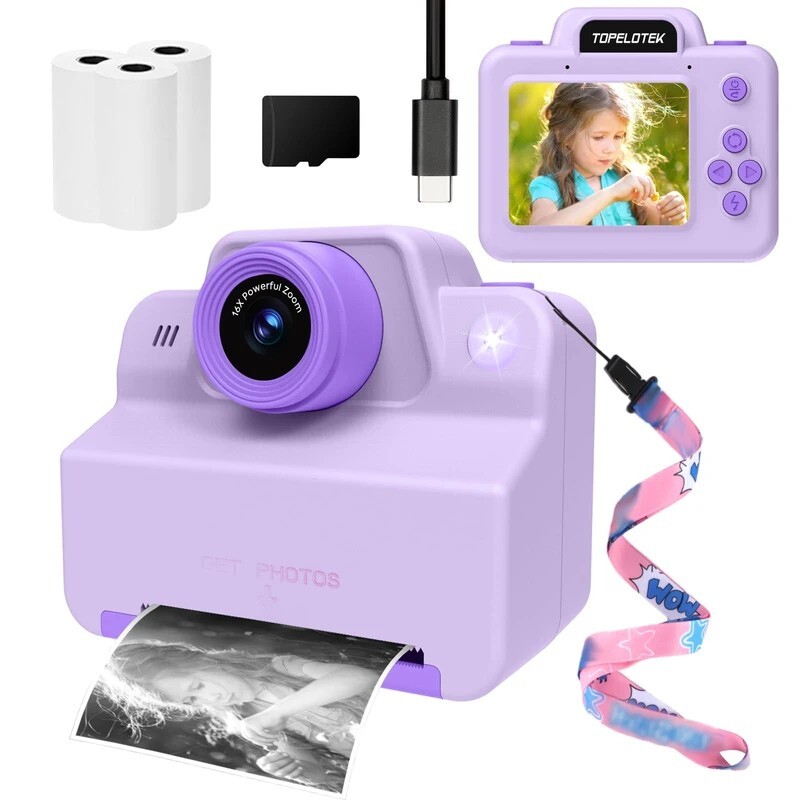 Kids Instant Print Camera for Fun and Creative Photo Moments-image