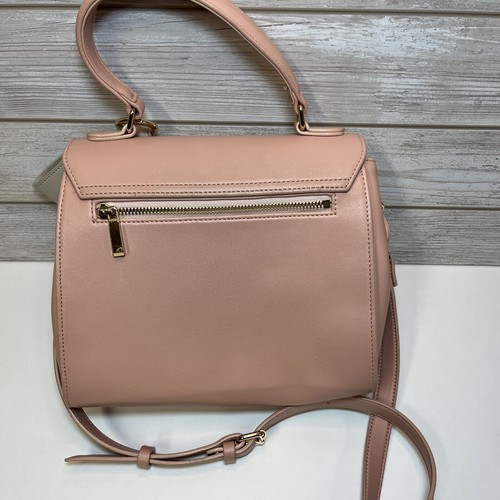 GUNAS New York Cottontail Pink/ Beige Vegan Leather Bag Bow Purse Handbag - Picture 2 of 13