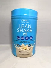GNC Total Lean Shake 25 Burn French Vanilla 22oz  High Protein Meal Replacement