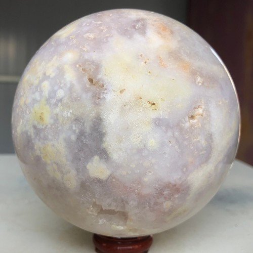 1364g Natural Sakura Agate Quartz Crystal Sphere Mineral Specimen Healing AH218 - Picture 4 of 18