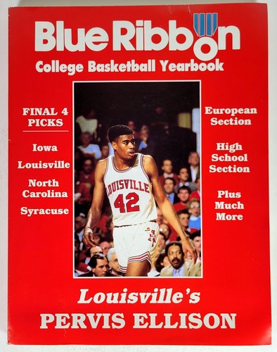 1988-89 Blue Ribbon College Basketball Yearbook ~ Pervis Ellison 8th Edition VG - 第 1/8 張圖片