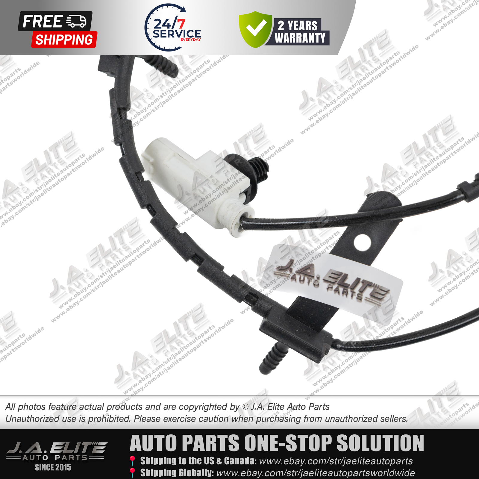2pcs Rear Brake Pad Wear Sensor fit Aston Martin DB9, OEM:4G43-2D009-AB