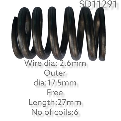 Drahtdurchmesser 2,6 mm x 17,5 mm Außendurchmesser x 27 mm lang Druckfeder 1 Stück