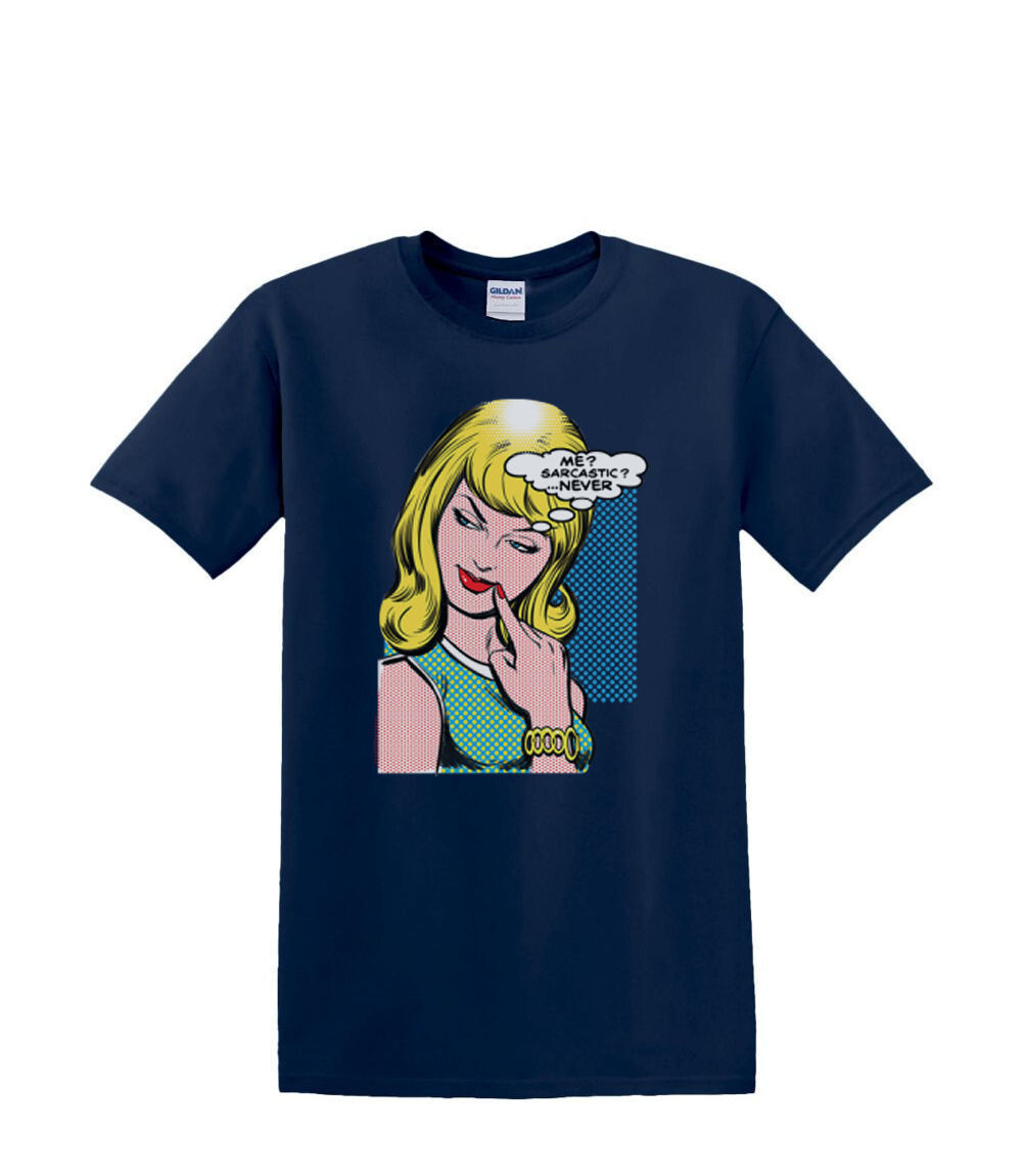 ALTRA T Shirt dalla S alla 2XL 3XL ME SARCASTICO MAI bionda fumetto divertente adulto