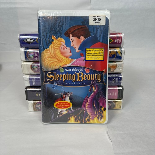 DISNEY VHS Movie Bundle SEALED Lot of 8 Classics Sleeping Beauty, Snow White ETC - Picture 6 of 23