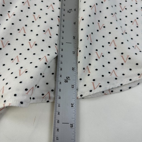 Conjunto de Pijama Victoria's Secret XL Rosa Negro Lunares Algodón Franela Pierna Ancha VS - Imagen 9 de 16
