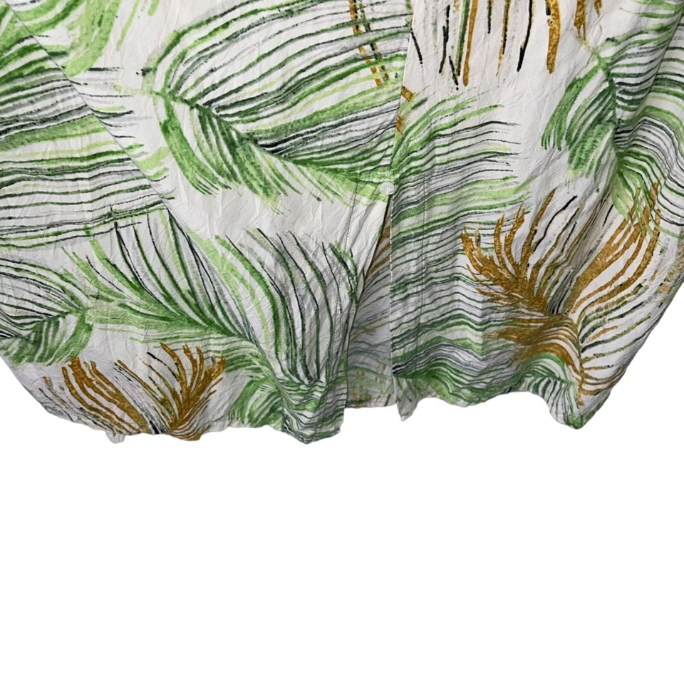 Jams World Dress Vintage Womens Size XS Midi Astoria Summer White Green Rayon - Image 4 of 4