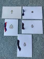 Lot of 5 Authentic British Military Christmas Cards, Dental Corps, REME, RAR